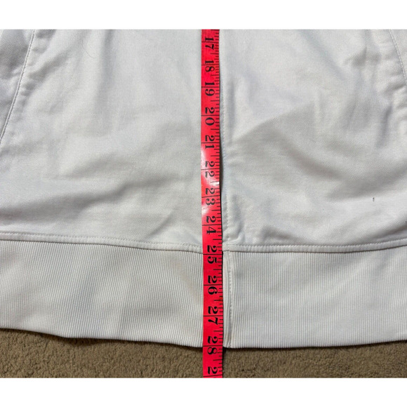 Avirex Jacket Mens Full Zip Track Medium Cross Zip Y2K 90s White Embroidered - Picture 6 of 7